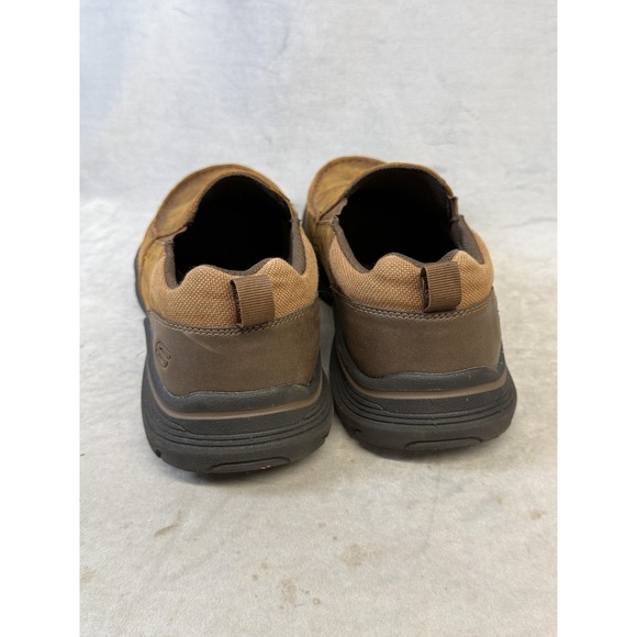 Skechers Shoes Mens Size 9.5 Brown Relaxed Fit Slip On Loafers SN 66146 - Picture 3 of 14